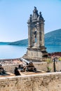 Roof of Leopold Mandic Church in the Old Town of Herceg Novi, Mo Royalty Free Stock Photo