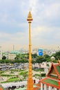 Roof Of Loha Prasart And Bangkok Ciyscape, Bangkok, Thailand