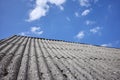 Roof made of carcinogenic asbestos tiles