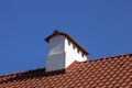The roof made of classic red clay tiles Royalty Free Stock Photo