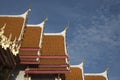 Roof of marble temple Wat Benjamaborpit