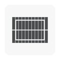 Roof material icon Royalty Free Stock Photo