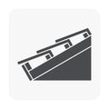 Roof material icon Royalty Free Stock Photo