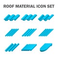 Roof material icon Royalty Free Stock Photo