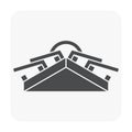 Roof material icon Royalty Free Stock Photo