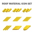 Roof material icon Royalty Free Stock Photo