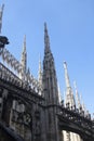 The roof of the Milan Cathedral. Italy, europe. Royalty Free Stock Photo