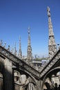 The roof of the Milan Cathedral. Italy, europe.