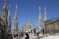 The roof of the Milan Cathedral. Italy, europe. Royalty Free Stock Photo