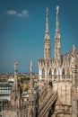 The roof of the Milan Cathedral