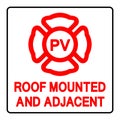 Roof Mounted and Adjacent Solar Panel Symbol Sign, Vector Illustration, Isolate On White Background Label. EPS10