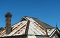 Roof rusty iron