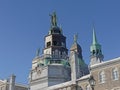 Roof of the Notre dame de Bons secours chapel in Montreal Royalty Free Stock Photo