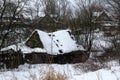 The roof of the old barn fell under the weight of snow