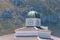 Roof of old building with clocktower in Hermanus Royalty Free Stock Photo