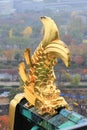 Roof ornament at Osaka Castle in the form of shachi Royalty Free Stock Photo