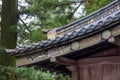 Roof ornaments of ShinkyushaSacred Stable in Toshogu Shrine,Nikko,Japan.