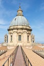 On the roof of Palermo cathedral Royalty Free Stock Photo