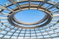 Roof in public area of the Reichstag Building. Royalty Free Stock Photo