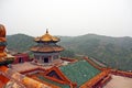 Roof of Putuo Zongcheng monastery in Chengde, china Royalty Free Stock Photo