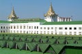 Roof of railway station building in Yangon Royalty Free Stock Photo