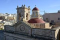 Roof of the Sanctuary of Our Lady of Mellieha in Mellieha Royalty Free Stock Photo