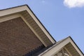 Roof showing soffit on the front of a brick house