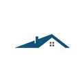 Roof single logo vector