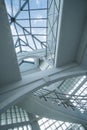 Roof skylight window in sunny day