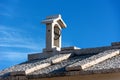 Roof of a small stone church - Lessinia plateau Verona Italy Royalty Free Stock Photo