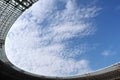 Roof of a soccer stadium