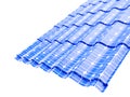 Roof solar panels on a white background 3D illustration