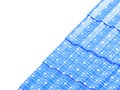 Roof solar panels on a white background 3D illustration