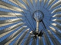 The roof of sony center Royalty Free Stock Photo