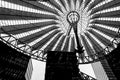 Roof of the Sony Center is located near the Berlin Potsdamer Platz railway station. Royalty Free Stock Photo