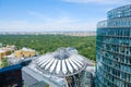 Roof of the Sony Center at Potsdamer Platz in Berlin, Royalty Free Stock Photo