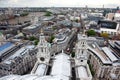 Roof of St Pauls and London Royalty Free Stock Photo