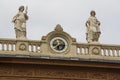 Roof Statues in Hofburg Quarters in Vienna Royalty Free Stock Photo