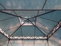 A roof structure seen from below Royalty Free Stock Photo