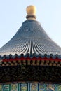 The roof of temple of Heaven in Beijing, a traditional Chinese construction Royalty Free Stock Photo