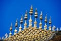 roof of temple in thailand, digital photo picture as a background Royalty Free Stock Photo