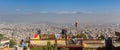 Roof terrace overlooking Kathmandu city in Kirtipur Royalty Free Stock Photo