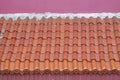 Roof tile pattern in asian style Royalty Free Stock Photo