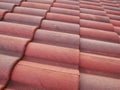 Roof tile pattern. Exterior, tiling background Royalty Free Stock Photo