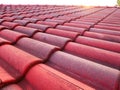Roof tile pattern. Exterior, tiling background Royalty Free Stock Photo