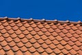 Roof tile pattern Royalty Free Stock Photo