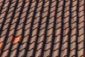 Roof tile pattern Royalty Free Stock Photo