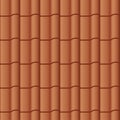 Roof tile seamless background