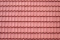 Roof tile seamless pattern covering on house Royalty Free Stock Photo