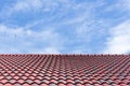 The roof tile with the sky Royalty Free Stock Photo